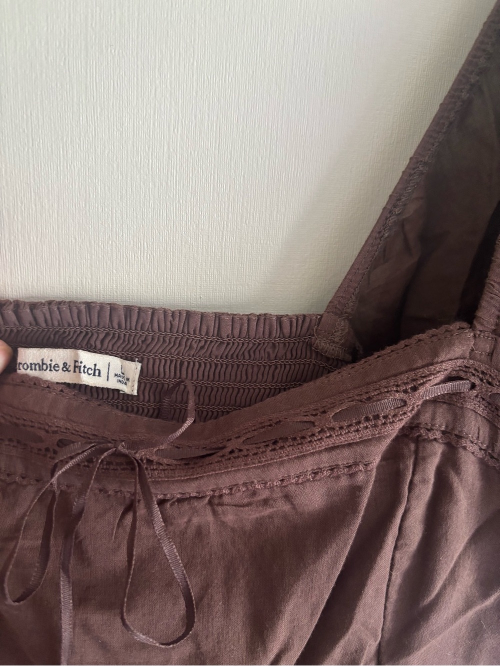 Abercrombie Emerson Puff Sleeve Midi Dress - L - Picture 6 of 7
